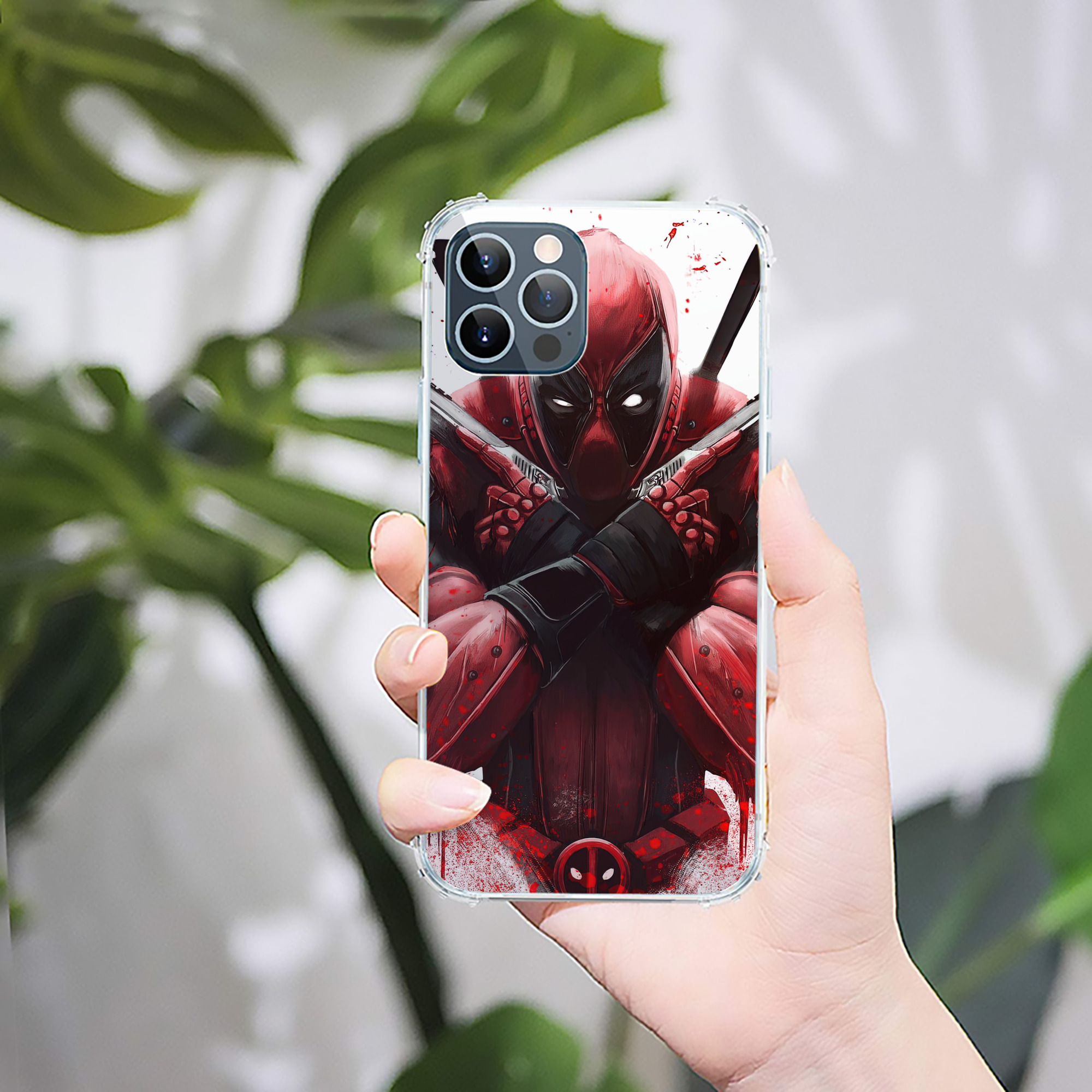 （画像用） Deadpool デッドプール 【iPhone 12シリーズ対応】透明スマホケース（クリアソフトケース）
